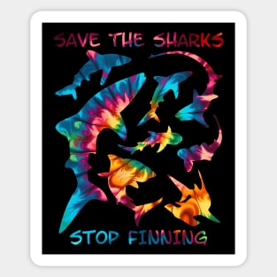 Save the Sharks - Stop Finning Sticker